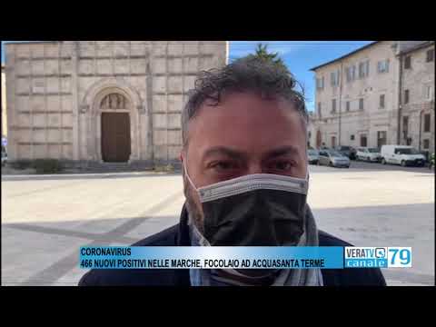 Coronavirus – Altri 466 nuovi positivi nelle Marche, focolaio ad Acquasanta Terme