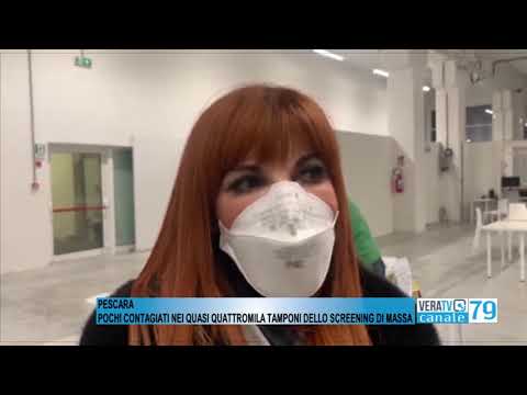 Pescara – Quattromila tamponi effettuati durante lo screening, ma i contagiati sono meno del 5%