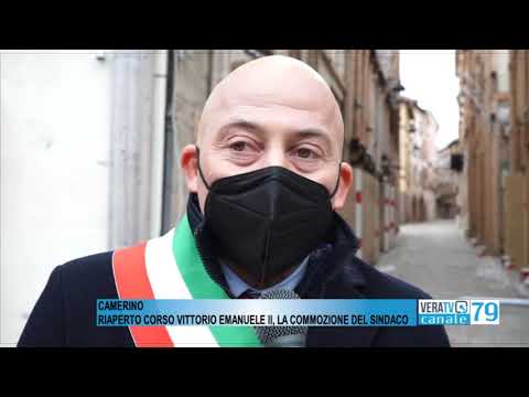 Camerino – Riaperto corso Vittorio Emanuele, momento storico per la comunità