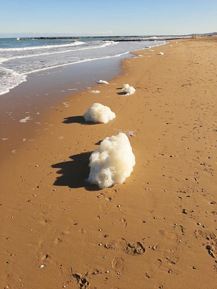 Francavilla al mare, schiuma bianca sulla spiaggia. Il WWF: “fenomeni naturali, ma bisogna adottare comportamenti virtuosi”