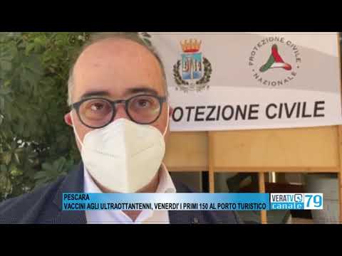 Pescara – Vaccini agli ultraottantenni, si comincia venerdì