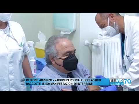 Regione Abruzzo – Vaccini al personale scolastico, oltre 16mila le manifestazioni di interesse