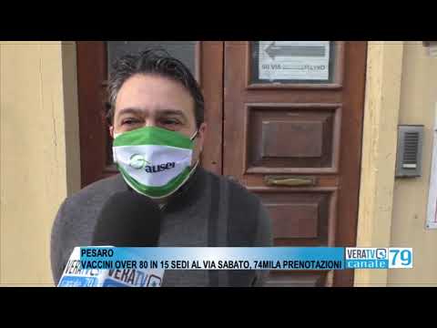 Pesaro – Al via sabato i vaccini per gli over 80, oltre 74mila prenotazioni in regione