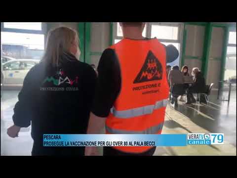 Pescara – Vaccinazioni agli over 80, proseguono le operazioni al PalaBecci