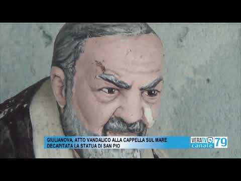 Giulianova – Vandali ancora in azione, decapitata la statua di Padre Pio