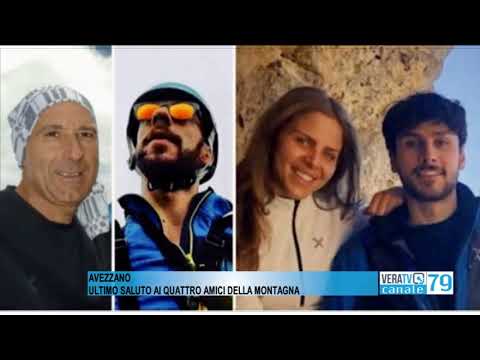 Lutto ad Avezzano per i funerali dei quattro escursionisti morti sul Velino