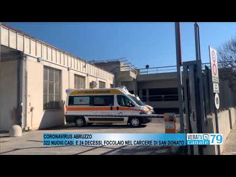 Coronavirus – Sono 322 i nuovi casi in Abruzzo, focolaio al carcere di San Donato