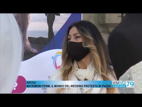 Ascoli – Matrimoni fermi, il mondo del wedding protesta in piazza