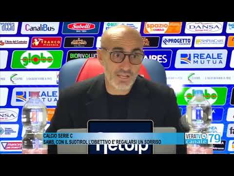 Calcio Serie C – La Samb ospita il Sudtirol, Montero: “L’obiettivo è regalarsi un sorriso”