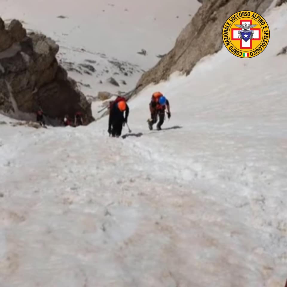 Alpinista in difficoltà, soccorso sul Corno Grande, a quota 2.800 metri