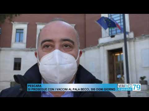 Pescara – Proseguono i vaccini al palazzetto, più di 300 dosi somministrate ogni giorno