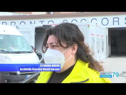 Polis – Allestita la maxi tac esterna all’ospedale Torrette (10 marzo 2021)