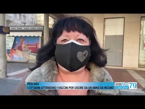 Pescara – I cittadini sperano nei vaccini per uscire dalla pandemia