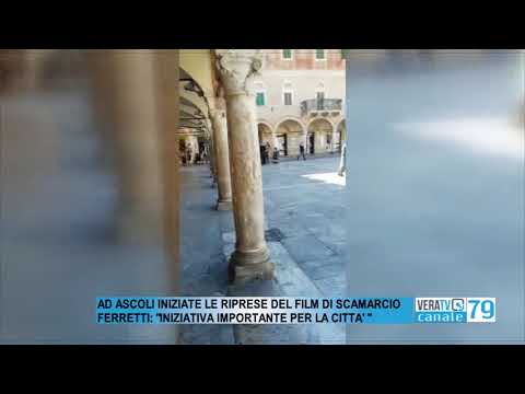 Ascoli – Al via le riprese in piazza del Popolo per il film di Scamarcio