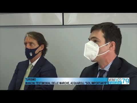 Roberto Mancini nuovo testimonial della Regione Marche