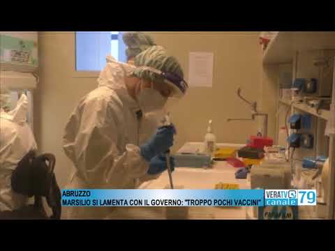 Coronavirus – Marsilio attacca il Governo: “Poche dosi di vaccino per l’Abruzzo”