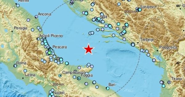 Terremoto in Adriatico, quindici scosse in un’ora