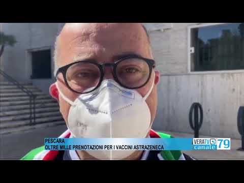 Pescara – Oltre mille prenotazioni per i vaccini Astrazeneca