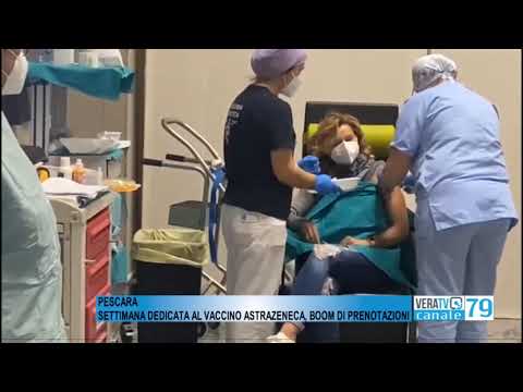 Pescara – Settimana dedicata ai vaccini Astrazeneca, boom di prenotazioni