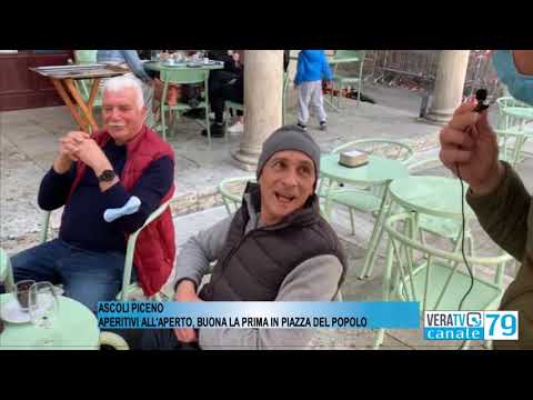 Ascoli Piceno – Zona gialla, tornano gli aperitivi in piazza del Popolo