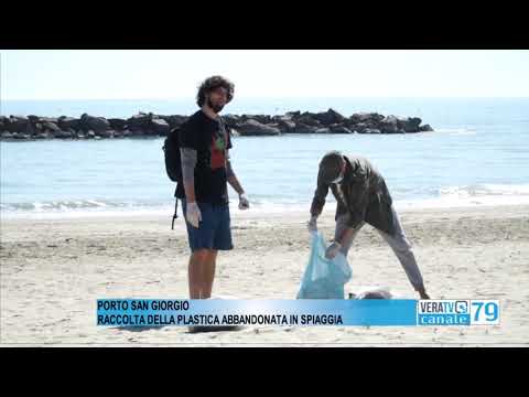Porto San Giorgio – Volontari in campo per pulire la spiaggia dalla plastica