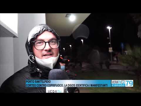 Porto Sant’Elpidio – Corteo contro il coprifuoco, ma la Digos identifica i manifestanti