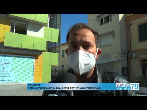 Giulianova – Dopo la conferma della zona rossa protestano i commercianti