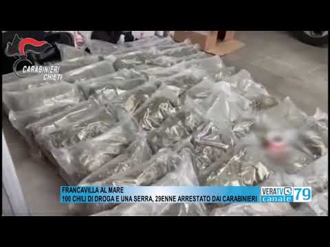 Francavilla al Mare – Trovati 100 chili di droga in un garage, arrestato 29enne