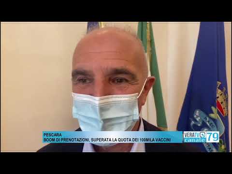 Pescara – Coronavirus, superata la quota dei 100mila vaccini
