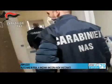 Abruzzo – Blitz dei Nas nelle Rsa: quattro anziani non vaccinati in una struttura del chietino