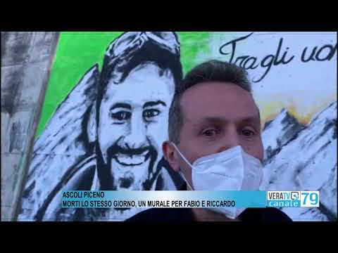 Ascoli – Un murales per Fabio e Riccardo
