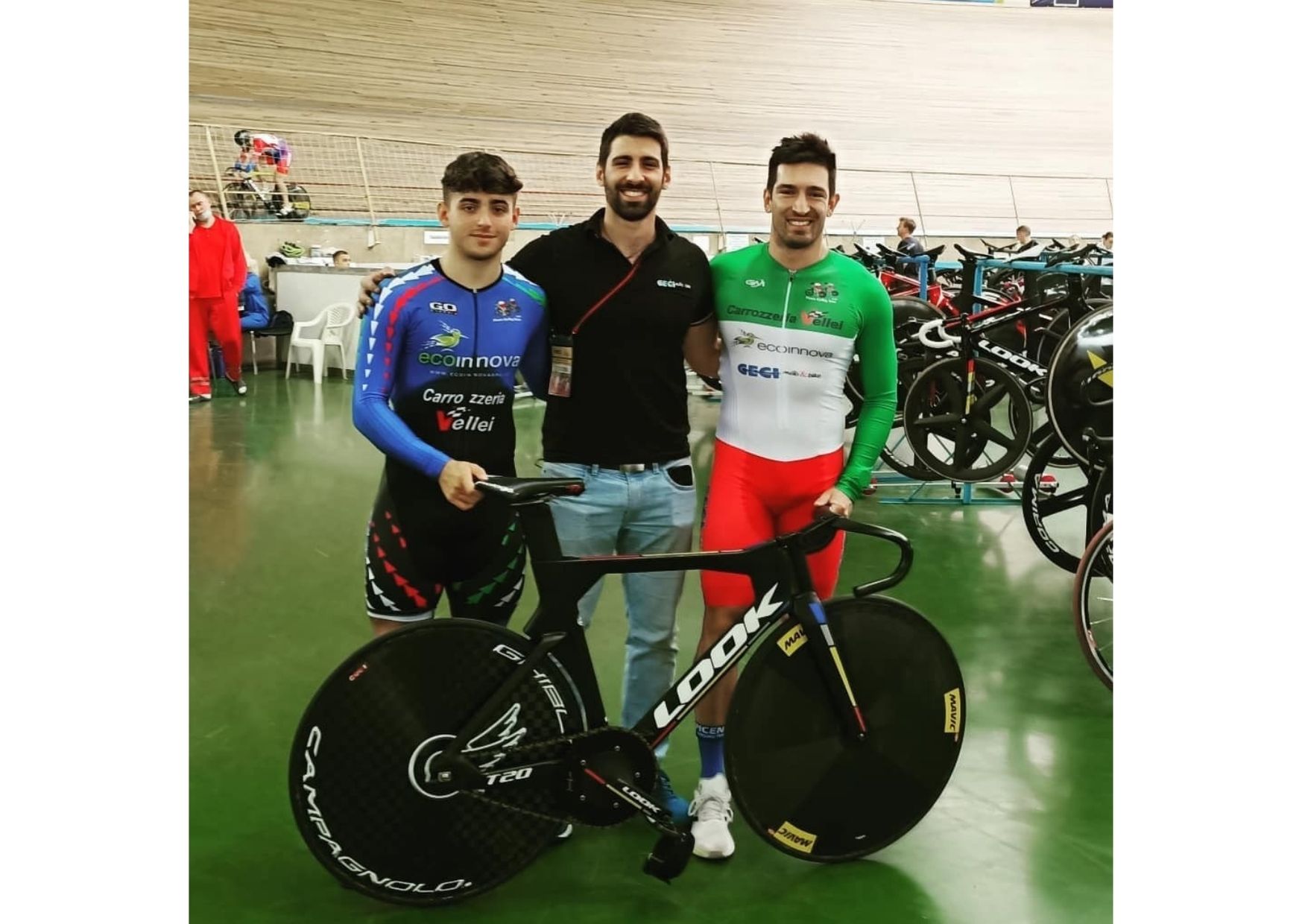 Ciclismo su pista – Doppio record italiano per i velocisti ascolani del Team Ceci