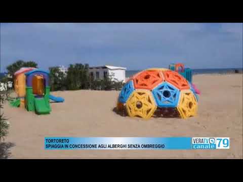 Tortoreto – Spiaggia in concessione agli alberghi senza ombreggio