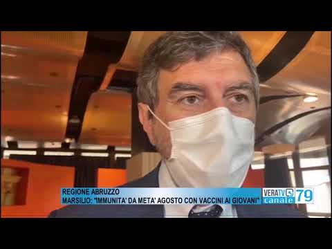 Regione Abruzzo – Marsilio promette: “Immunità di gregge a metà agosto grazie ai vaccini ai giovani”