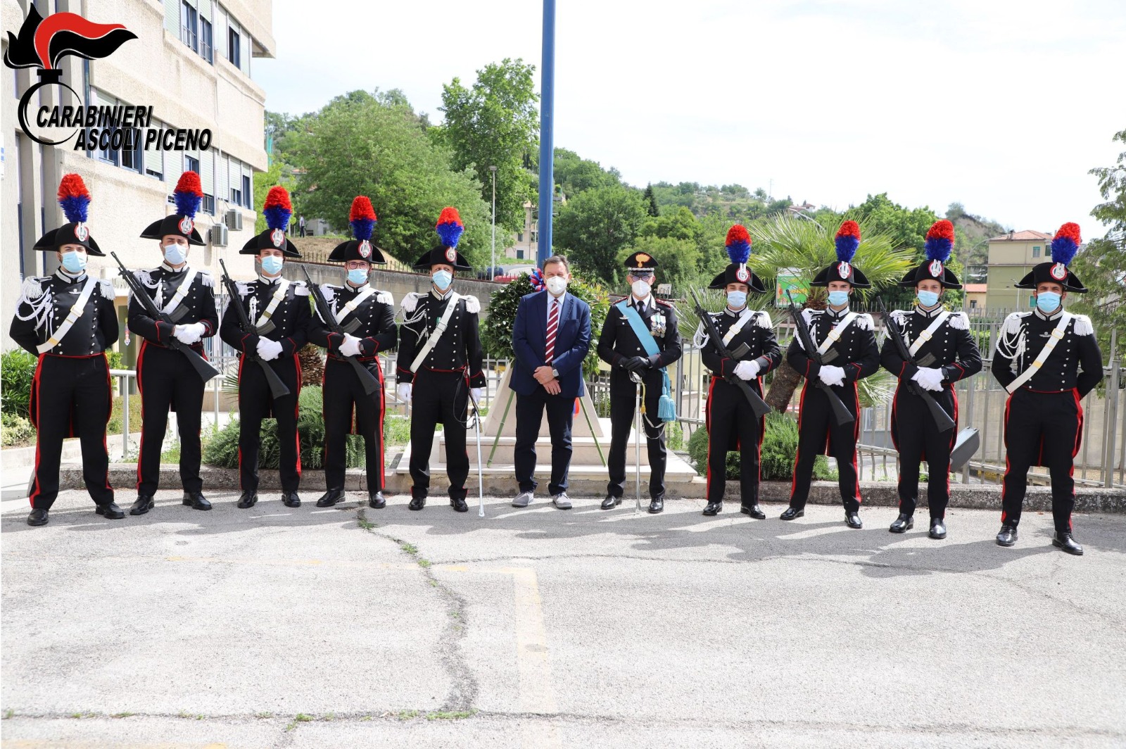 Ascoli – Cerimonia solenne per i 207 anni dell’Arma dei Carabinieri