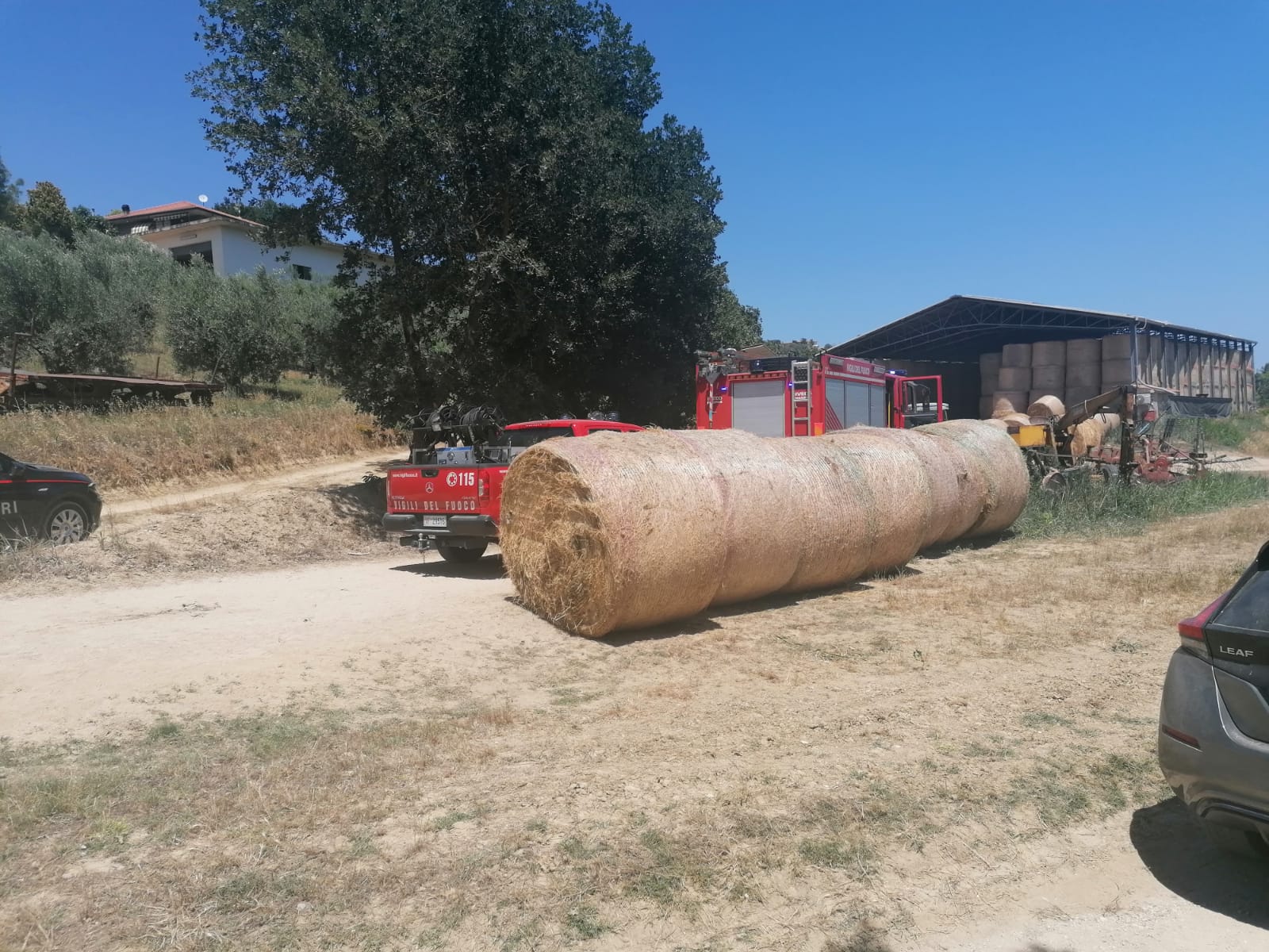 Sant’Omero – Muore travolto da una rotoballa a 47 anni