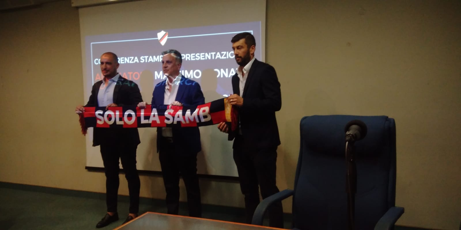 Si presentano il diesse Sandro Porchia e il tecnico Massimo Donati: “Vogliamo una Samb che abbia fame”