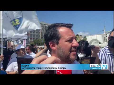 Pescara – Salvini in città per i referendum sulla giustizia