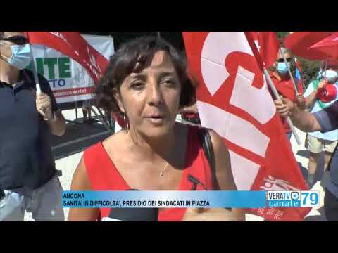 Ancona – Sanità in difficoltà, protesta dei sindacati in piazza