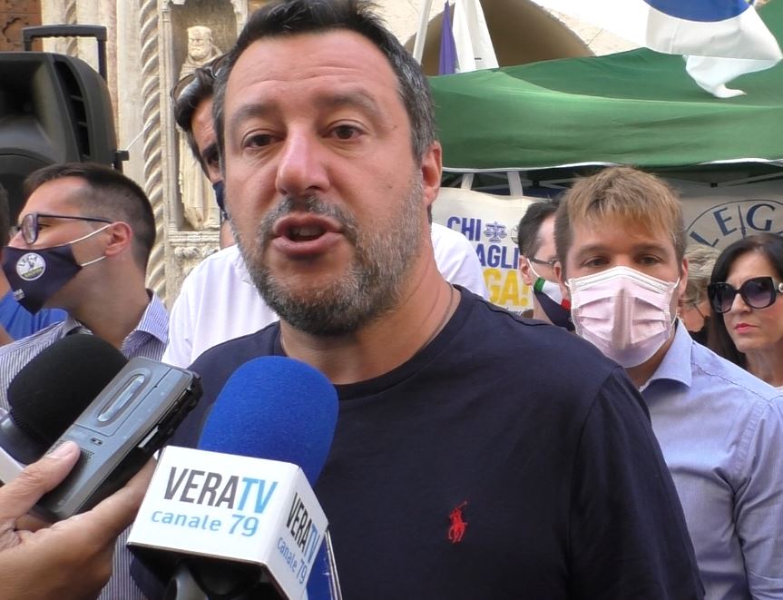 Pesaro – Salvini presenta i candidati Marche a casa di Matteo Ricci