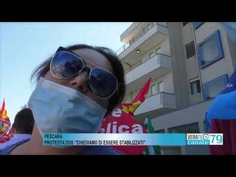Pescara – Protestano gli operatori sociosanitari: “Chiediamo di essere stabilizzati”