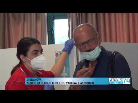 Giulianova – Numeri da record al centro vaccinale anti covid