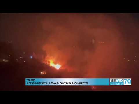 Teramo – Incendio devasta contrada Pacchiarotta