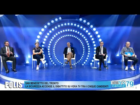 San Benedetto – La sicurezza accende il dibattito su Vera Tv tra i cinque candidati