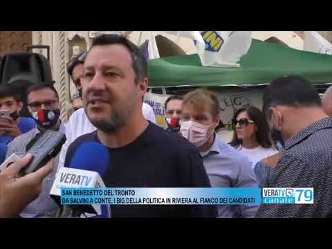 San Benedetto – Da Salvini a Conte, i big della politica in riviera al fianco dei candidati