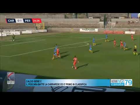 Calcio serie C – Il Pescara batte la Carrerese ed è primo in classifica