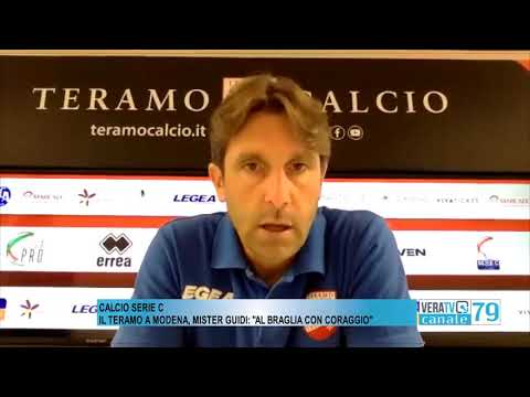 Calcio serie C – Il Teramo a Modena, mister Guidi: “Al Braglia con coraggio”