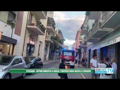 Pescara – Appartamento a fuoco, ma il proprietario riesce a fuggire