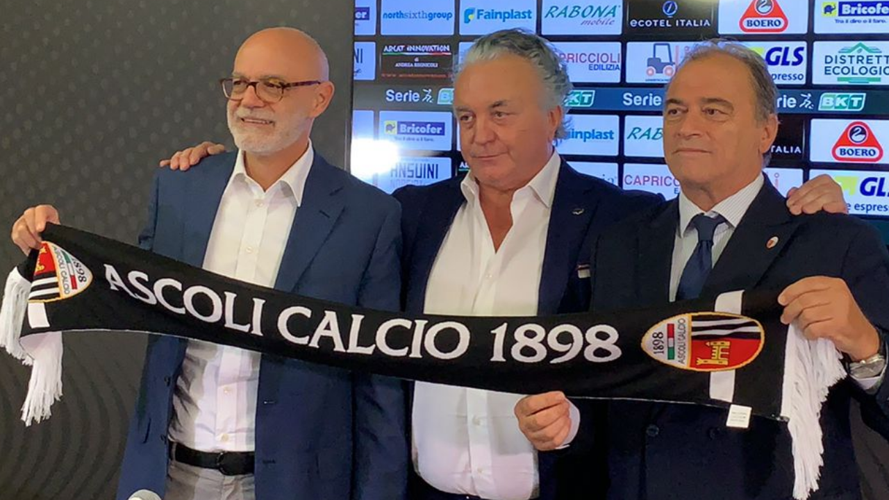 Calcio serie B – Ascoli, Pulcinelli cede altre quote: ora ha il 39%