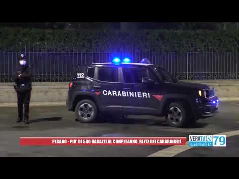 Pesaro – Oltre 500 ragazzi a un compleanno, blitz dei carabinieri